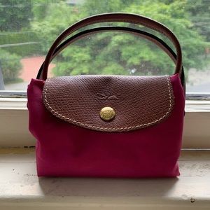 Longchamp Le Pliage Small Fuschia Purse